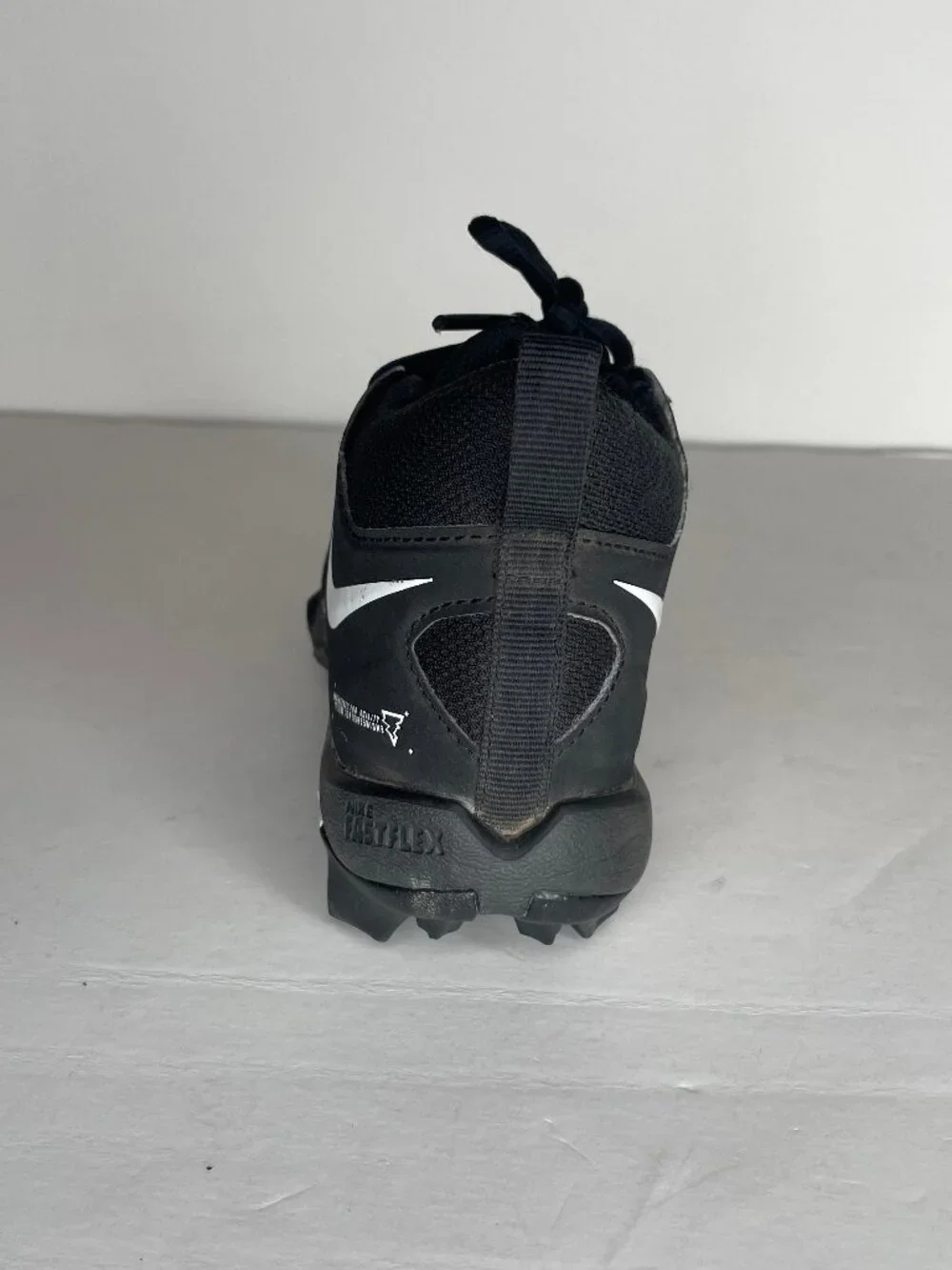 Nike Techwear Alpha Menace 3 Shark Black Football Cleats Youth Size 12C